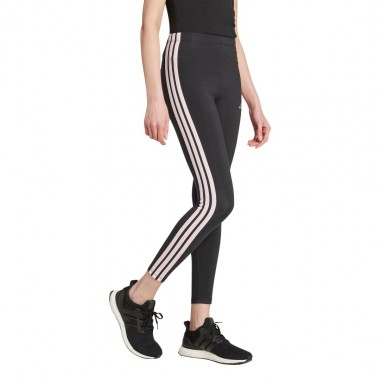 ADIDAS ESSENTIALS 3-STRIPE W COTTON LEGGINGS BLACK/CLPINK