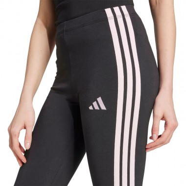 ADIDAS ESSENTIALS 3-STRIPE W COTTON LEGGINGS BLACK/CLPINK
