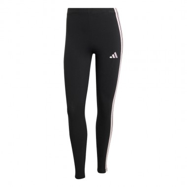 ADIDAS ESSENTIALS 3-STRIPE W COTTON LEGGINGS BLACK/CLPINK