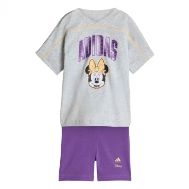 ADIDAS X DISNEY MINNIE MOUSE K T-SHIRT/SHORTS SET LGRE/SEICTA