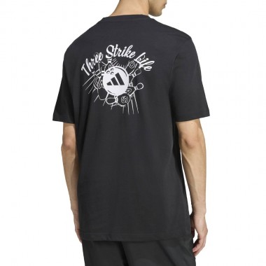 ADIDAS NOVELTY BOWL GRAPHIC T-SHIRT BLACK