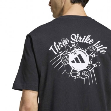 ADIDAS NOVELTY BOWL GRAPHIC T-SHIRT BLACK
