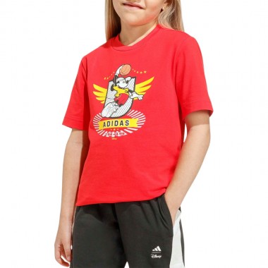 ADIDAS X DISNEY MICKEY MOUSE K T-SHIRT/SHORTS SET PURRUB/OWHITE