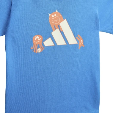 ADIDAS TIRO MONSTER GRAPHIC K T-SHIRT RAYBLU