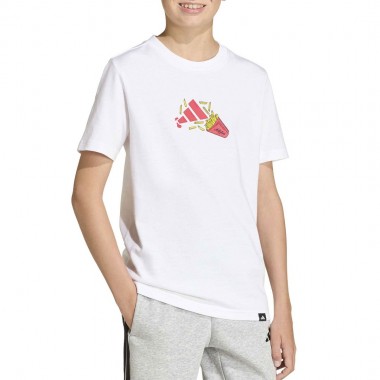 ADIDAS FOOD PACK GRAPHIC K T-SHIRT WHITE