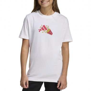 ADIDAS FOOD PACK GRAPHIC K T-SHIRT WHITE