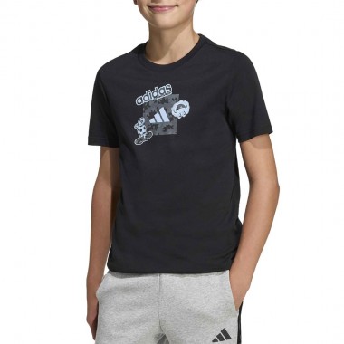 ADIDAS CAMO GRAPHIC K T-SHIRT BLACK