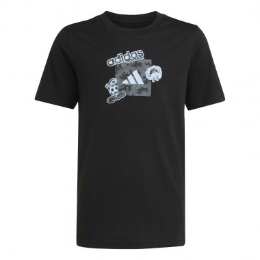 ADIDAS CAMO GRAPHIC K T-SHIRT BLACK