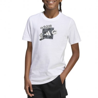 ADIDAS CAMO GRAPHIC K T-SHIRT WHITE