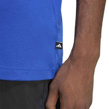 ADIDAS MINI EMBROIDERY SURFING GRAPHIC T-SHIRT ROYAL BLUE