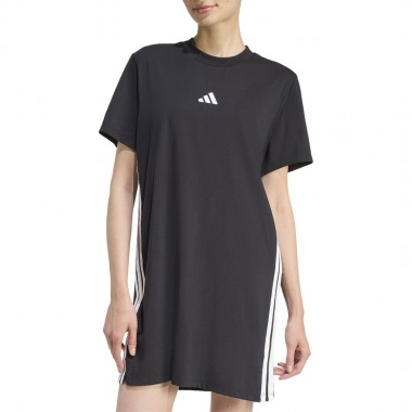 ADIDAS ESSENTIALS 3-STRIPE TEE DRESS BLACK/WHITE
