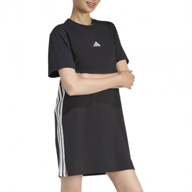 ADIDAS ESSENTIALS 3-STRIPE TEE DRESS BLACK/WHITE