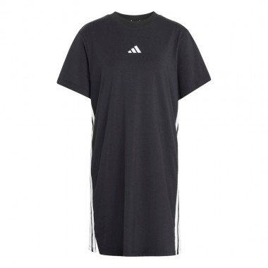 ADIDAS ESSENTIALS 3-STRIPE TEE DRESS BLACK/WHITE