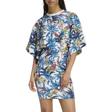 ADIDAS X FARM RIO DRESS TALC/STFAGO/SUPGRN