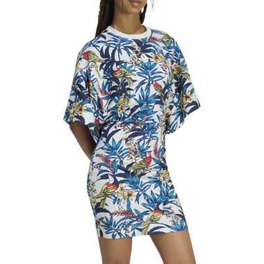 ADIDAS X FARM RIO DRESS TALC/STFAGO/SUPGRN