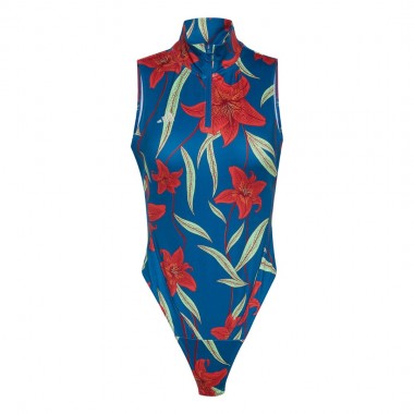 ADIDAS X FARM RIO W BODYSUIT SUPGRN/TACRED/DMARIN