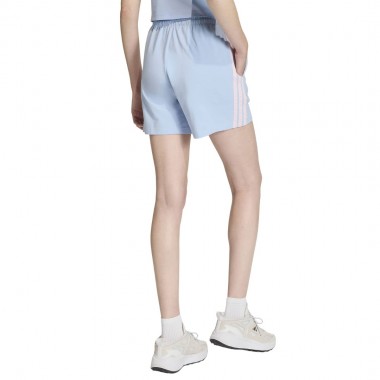 ADIDAS ESSENTIALS 3-STRIPE W COTTON SHORTS GLOBLU/CLPINK