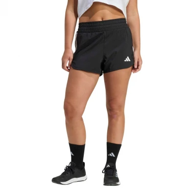 ADIDAS PACER WORKOUT WOVEN HIGH RISE W SHORTS BLACK/WHITE