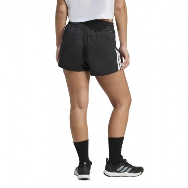 ADIDAS PACER WORKOUT WOVEN HIGH RISE W SHORTS BLACK/WHITE