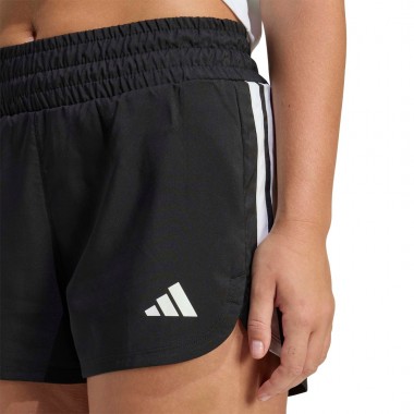 ADIDAS PACER WORKOUT WOVEN HIGH RISE W SHORTS BLACK/WHITE