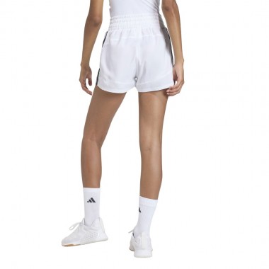 ADIDAS PACER WORKOUT WOVEN HIGH RISE W SHORTS WHITE/BLACK