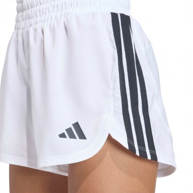 ADIDAS PACER WORKOUT WOVEN HIGH RISE W SHORTS WHITE/BLACK