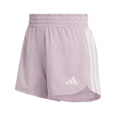 ADIDAS PACER WORKOUT WOVEN HIGH RISE W SHORTS PRLOFI/WHITE