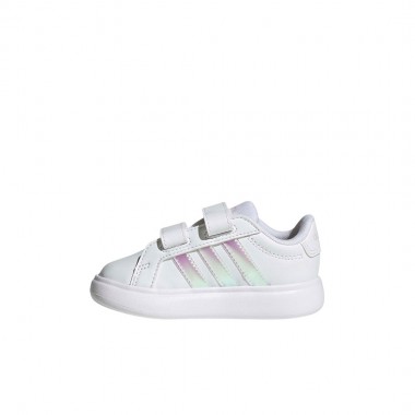 ADIDAS GRAND COURT 3.0 BUB INF SHOES FTWWHT/IRIDES/ALMPNK