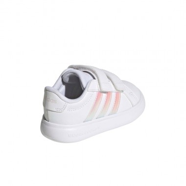 ADIDAS GRAND COURT 3.0 BUB INF SHOES FTWWHT/IRIDES/ALMPNK