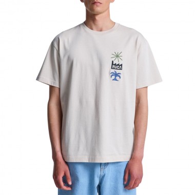 RVCA MIRAGE T-SHIRT MOONBEAM