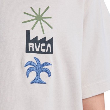 RVCA MIRAGE T-SHIRT MOONBEAM