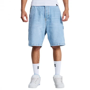 DC BAGGY DENIM CARPENTER SHORTS INDIGO LIGHT