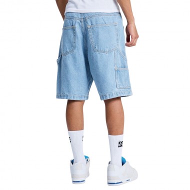 DC BAGGY DENIM CARPENTER SHORTS INDIGO LIGHT