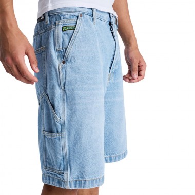 DC BAGGY DENIM CARPENTER SHORTS INDIGO LIGHT