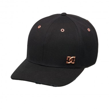 DC OXIDIZED STRAPBACK CAP BLACK