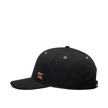 DC OXIDIZED STRAPBACK CAP BLACK