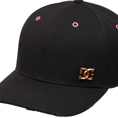 DC OXIDIZED STRAPBACK CAP BLACK