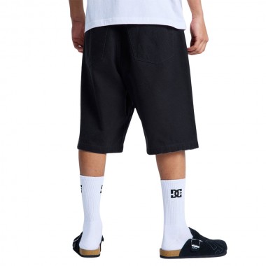 DC STRESSED 5 POCKET SHORTS BLACK