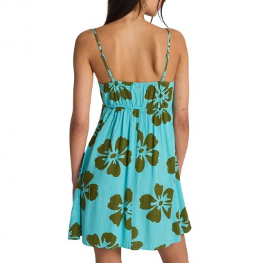 BILLABONG LAST SUNSET MINI DRESS OCEAN WASH