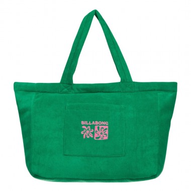 BILLABONG BEACH GIRL TOTE BAG SUMMER GREEN