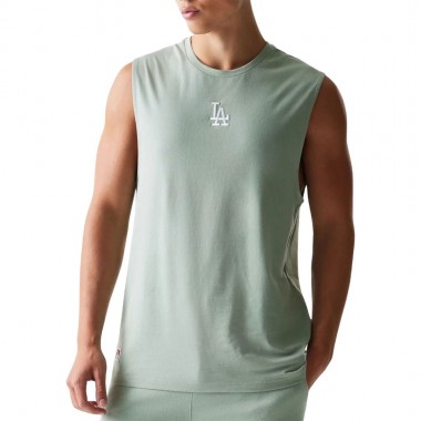 NEW ERA MLB LE LA DODGERS SLEEVELESS TANK GREEN PASTEL