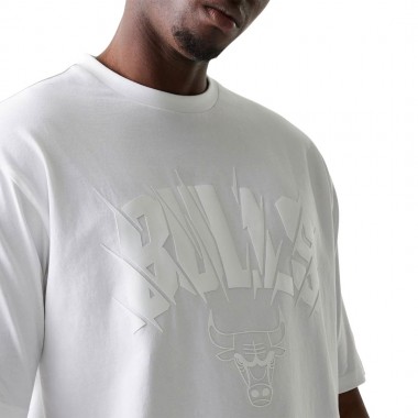 NEW ERA NBA CHICAGO BULLS OVERSIZED T-SHIRT WHITE