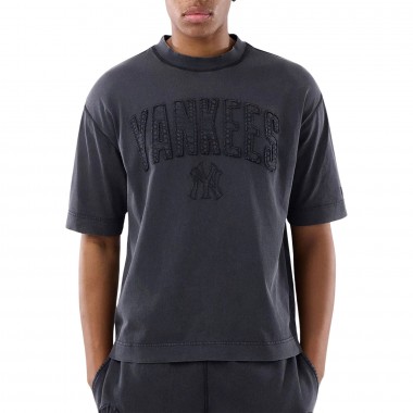 NEW ERA MLB NEW YORK YANKEES T-SHIRT WASHED BLACK