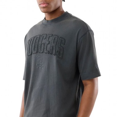 NEW ERA MLB LA DODGERS T-SHIRT WASHED DARK GREY