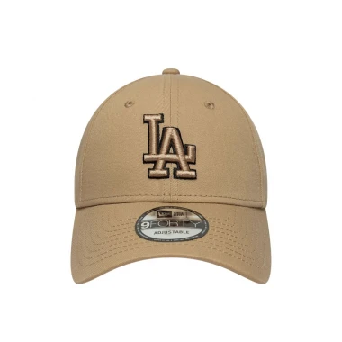 NEW ERA MLB LA DODGERS TEAM OUTLINE 9FORTY ADJ CAP LIGHT BEIGE