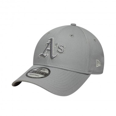 NEW ERA MLB ATHLETICS TEAM OUTLINE 9FORTY ADJ CAP GREY