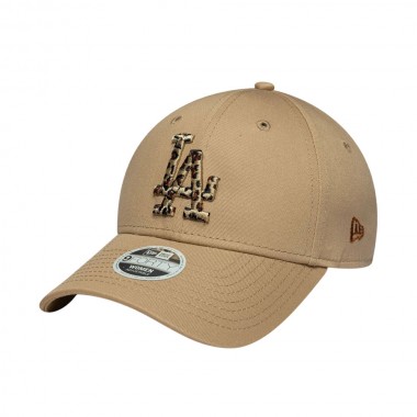 NEW ERA MLB LA DODGERS ANIMAL INFILL 9FORTY W ADJ CAP LT BEIGE