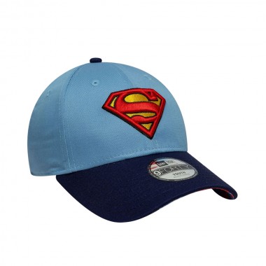 NEW ERA DC SUPERMAN 9FORTY K ADJUSTABLE CAP PASTEL BLUE