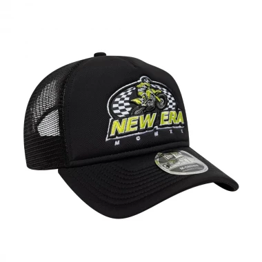 NEW ERA GRAPHIC 9FORTY M-CROWN A-FRAME ADJ TRUCKER CAP BLACK