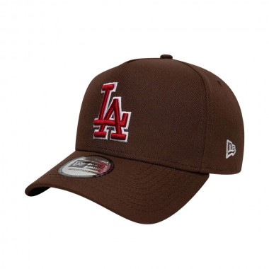 NEW ERA MLB LA DODGERS OUTLINE SCRIPT 9FORTY E-FR ADJ CAP BROWN
